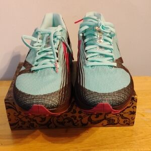 Nike Aqua and Pink Sneakers